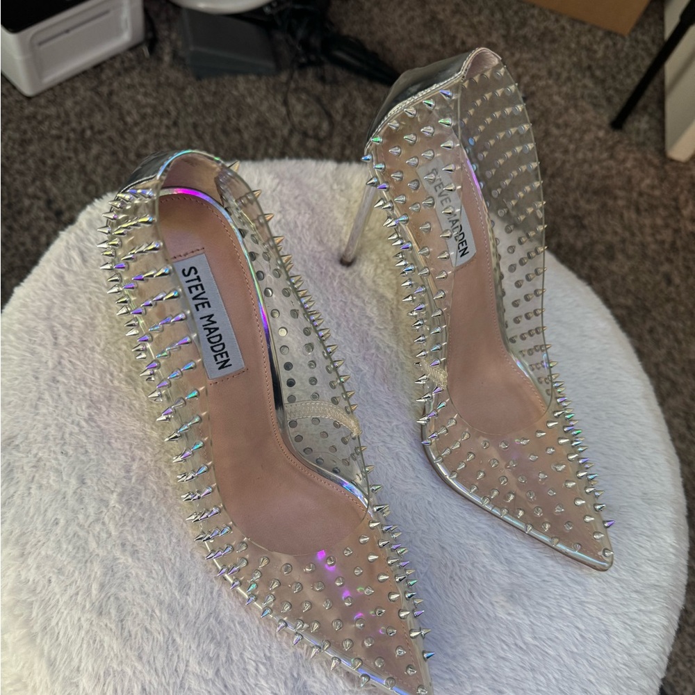 Steve Madden Vala-S Clear heels! NEW